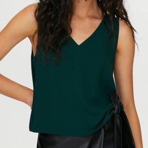 Aritzia Murphy Blouse in Scarab size small